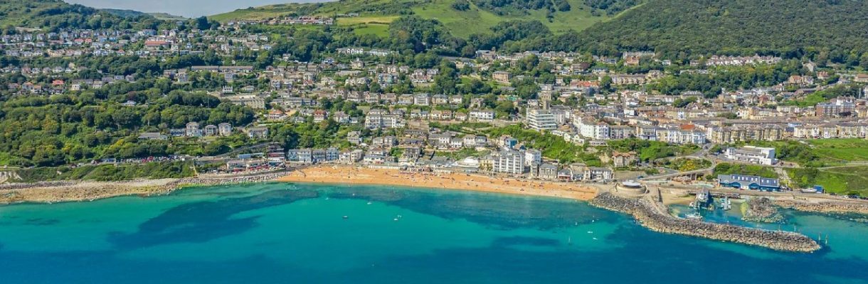 Drone shot of Ventnor